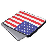 Flagge der USA Laptopschutzhülle (Vorne Knopf)