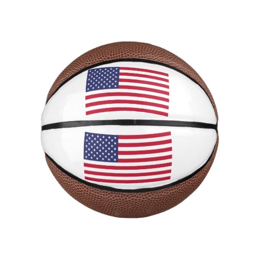 Flagge der USA Mini Basketball (Vorderseite)