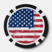Flagge der USA Pokerchips (Rückseite)