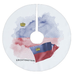 Flagge der USA Polyester Weihnachtsbaumdecke