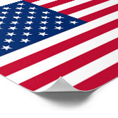 Flagge der USA Poster (Ecke)