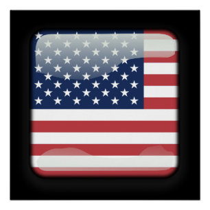 Flagge der USA Poster