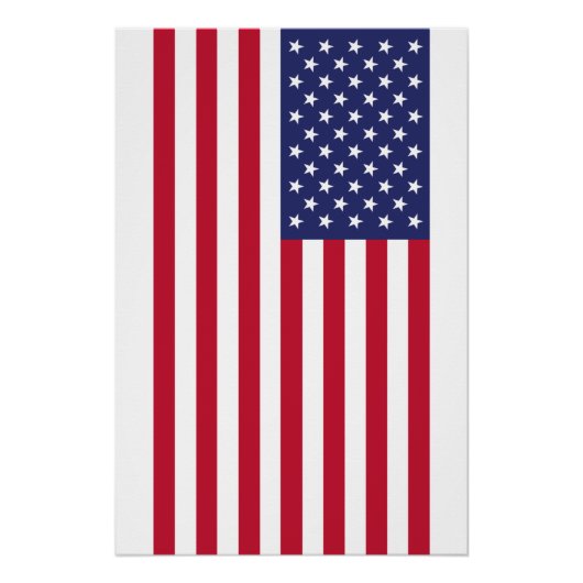 Flagge der USA Poster (Vorderseite)