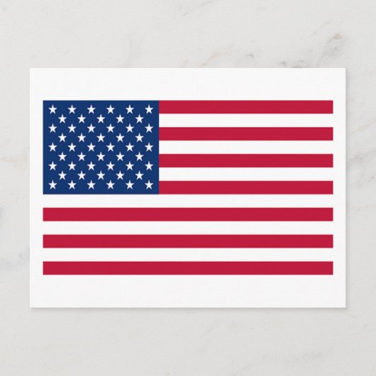 Flagge der USA Postkarte (Vorderseite)