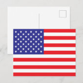 Flagge der USA Postkarte (Vorne/Hinten)