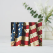 Flagge der USA - Postkarte (Stehend Vorderseite)