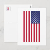 Flagge der USA Postkarte (Vorne/Hinten)