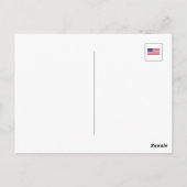 Flagge der USA Postkarte (Rückseite)