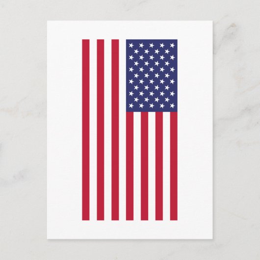 Flagge der USA Postkarte (Vorderseite)