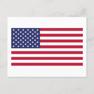 Flagge der USA Postkarte