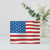 Flagge der USA Postkarte (Stehend Vorderseite)