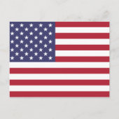 Flagge der USA Postkarte (Vorderseite)
