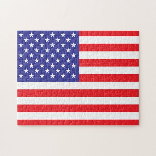 Flagge der USA Puzzle (Horizontal)