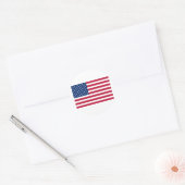 Flagge der USA Runder Aufkleber (Umschlag)