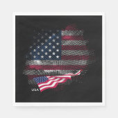 Flagge der USA Serviette (Vorderseite)