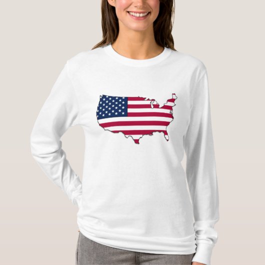Flagge der USA - Shirt (Vorderseite)