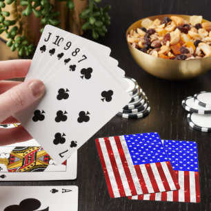 Flagge der USA Spielkarten