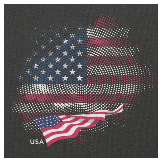 Flagge der USA Stoff (Nahaufnahme)