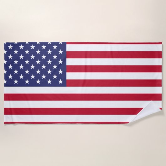 Flagge der USA Strandtuch (Vorderseite)