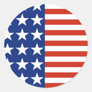 Flagge der USA US Flagge Runder Aufkleber
