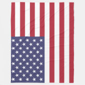 Flagge der USA (USA) Fleecedecke (Vorderseite)