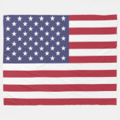 Flagge der USA (USA) Fleecedecke (Vorderseite (Horizontal))