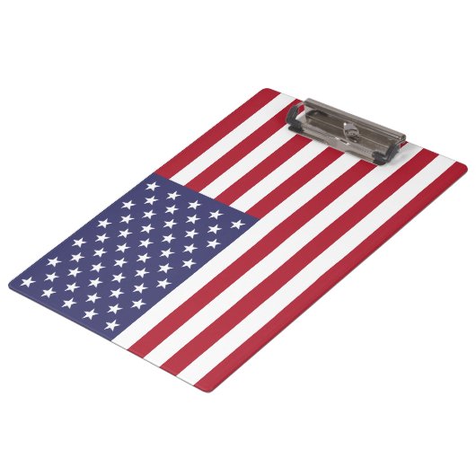 Flagge der USA (USA) Klemmbrett (Schrägansicht)