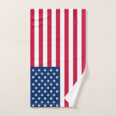 Flagge der USA - USA - Patriotik Badhandtuch Set (Handtuch)