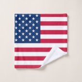 Flagge der USA - USA - Patriotik Badhandtuch Set (Waschlappen)