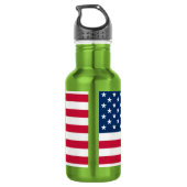 Flagge der USA - USA - Patriotik Edelstahlflasche (Rückseite)