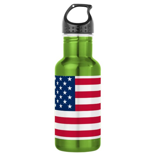 Flagge der USA - USA - Patriotik Edelstahlflasche (Vorderseite)