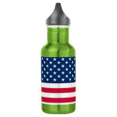 Flagge der USA - USA - Patriotik Edelstahlflasche (Links)
