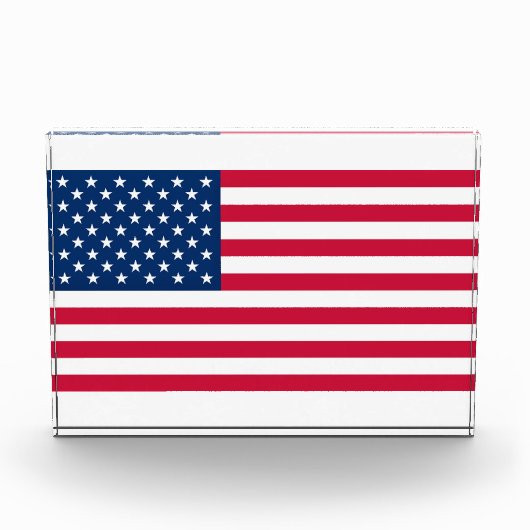 Flagge der USA - USA - Patriotik Fotoblock (Vorderseite)