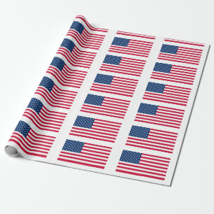 Flagge der USA - USA - Patriotik - Geschenkpapier