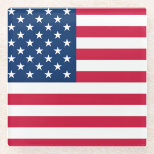 Flagge der USA - USA - Patriotik Glasuntersetzer