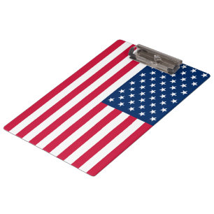 Flagge der USA - USA - Patriotik - Klemmbrett