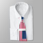 Flagge der USA - USA - Patriotik - Krawatte (Gebunden)
