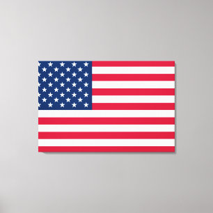 Flagge der USA - USA - Patriotik Leinwanddruck