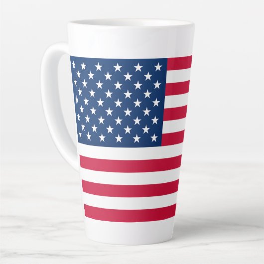 Flagge der USA - USA - Patriotik - Milchtasse (Linke Ecke)