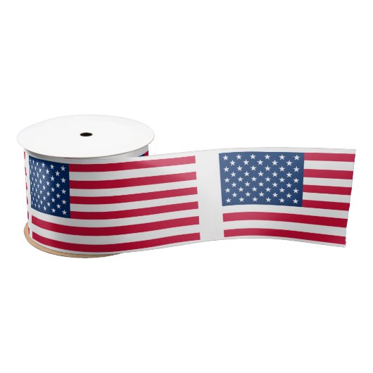 Flagge der USA - USA - Patriotik - Satinband (Spule)