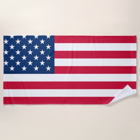 Flagge der USA - USA - Patriotik - Strandtuch (Vorderseite)