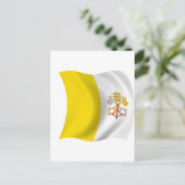 Flagge der Vatikanstadt Postkarte (Stehend Vorderseite)