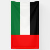 Flagge der Vereinigten Arabischen Emirate (AE) Banner (Vertikal)