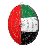 Flagge der Vereinigten Arabischen Emirate (AE) Dartscheibe (Vorderseite rechts)