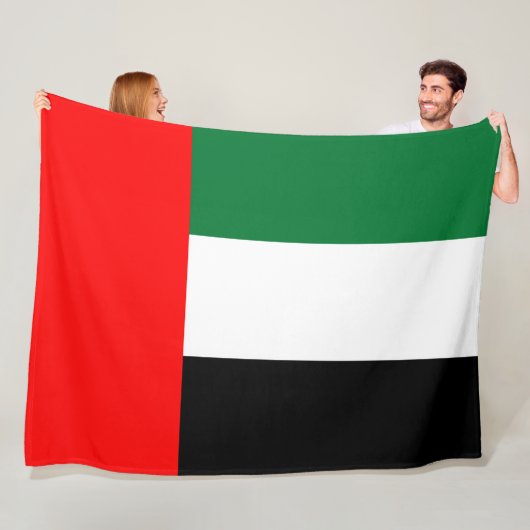 Flagge der Vereinigten Arabischen Emirate (AE) Fleecedecke (Beispiel)