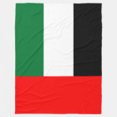Flagge der Vereinigten Arabischen Emirate (AE) Fleecedecke (Vorderseite)