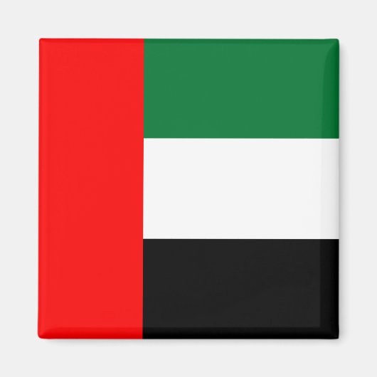 Flagge der Vereinigten Arabischen Emirate (AE) Magnet (Vorne)