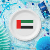 Flagge der Vereinigten Arabischen Emirate (AE) Pappteller (Party)