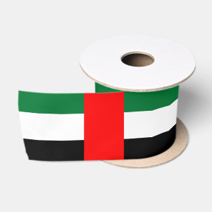 Flagge der Vereinigten Arabischen Emirate (AE) Satinband