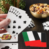 Flagge der Vereinigten Arabischen Emirate (AE) Spielkarten (In Situ)